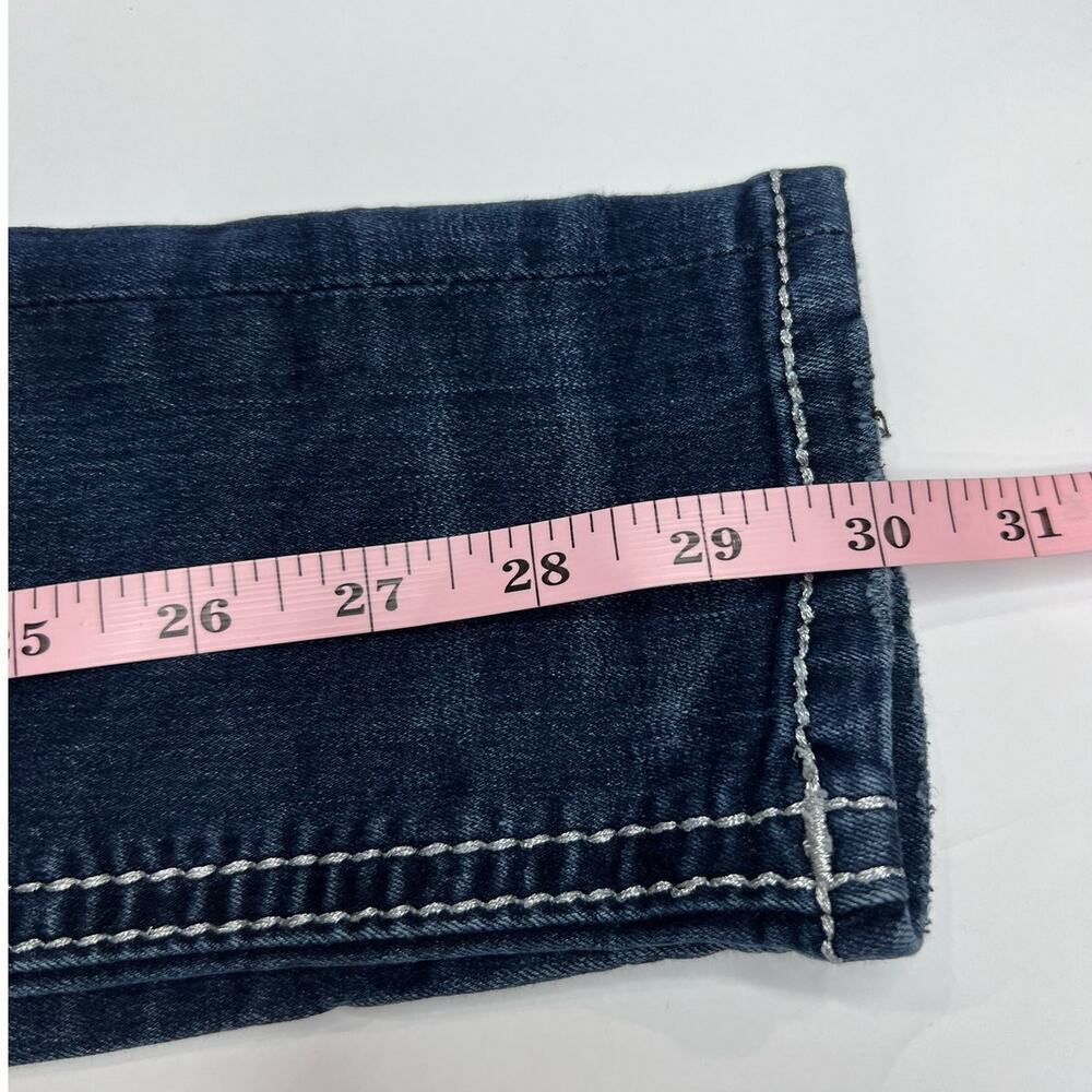 Y2K Rock Revival Haile Mid Rise Skinny Bling Blue Jeans Women's Size 24X30 - Picture 13 of 13